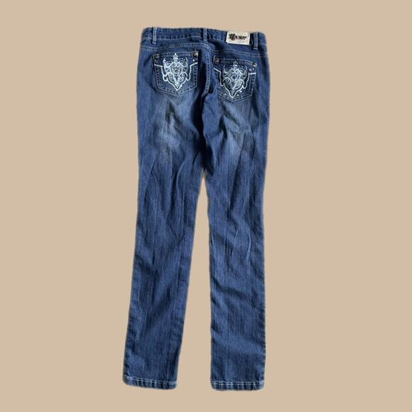 ROCKIT JEANS WITH  EMBELISHED POCKET DETAIL - Picture 1 of 5